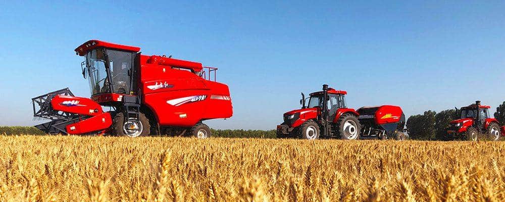 YTO Group tractors performing outdoor agricultural operations.