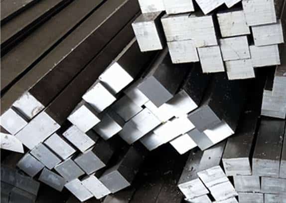  high-quality steel square bars, precisely cut and ready for industrial use