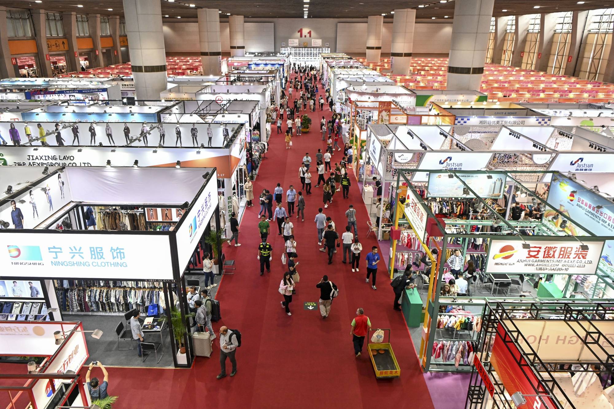 Canton Fair in China featuring machinery and industrial equipment exhibitors